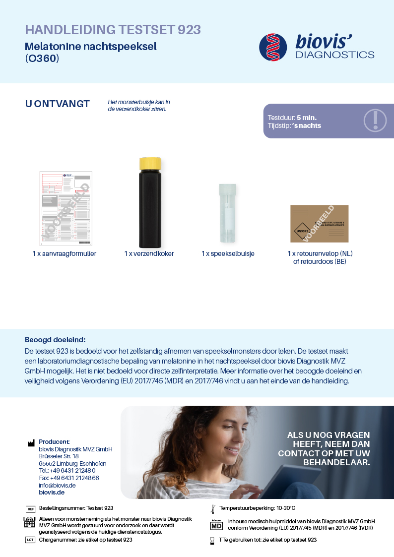 Melatonine slaapprofiel (02.00 uur)