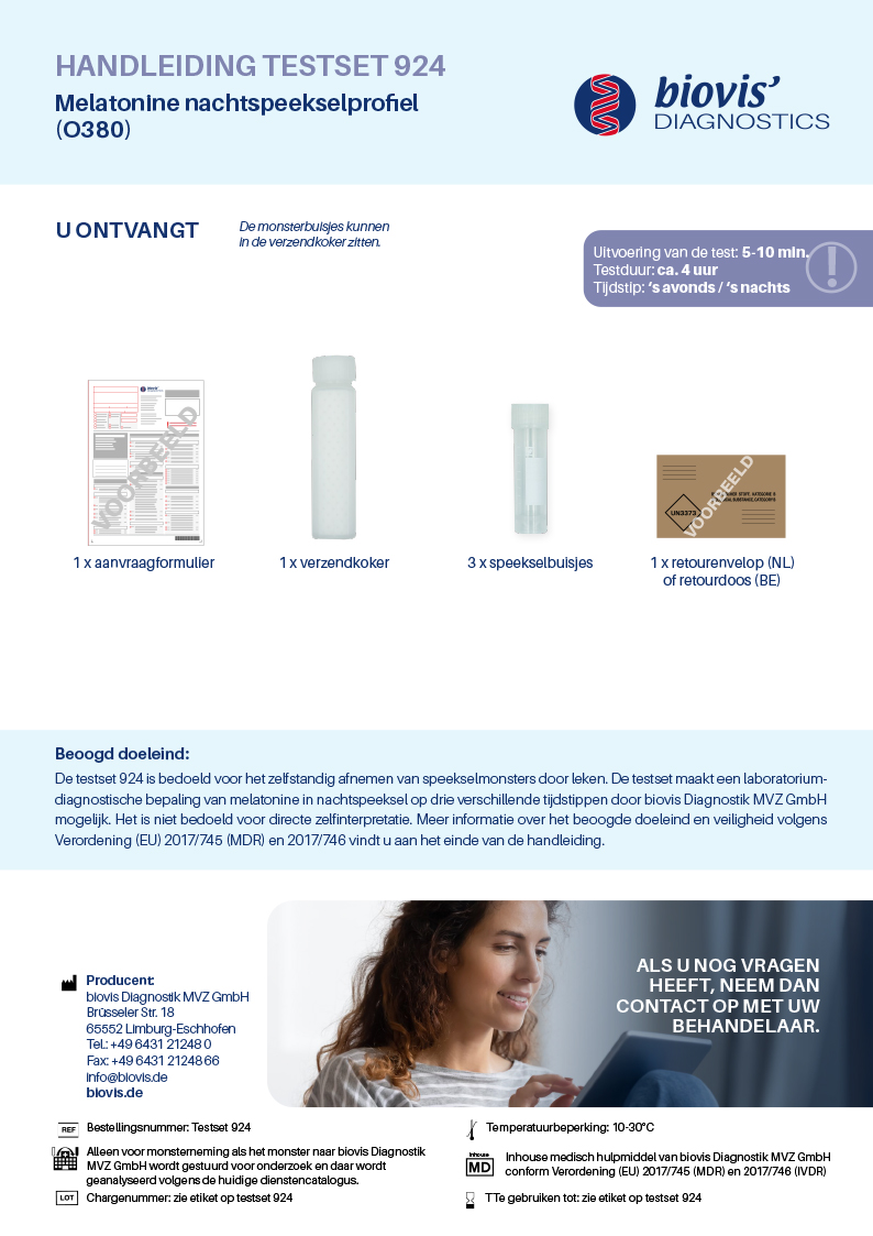 Melatonine slaapprofiel 