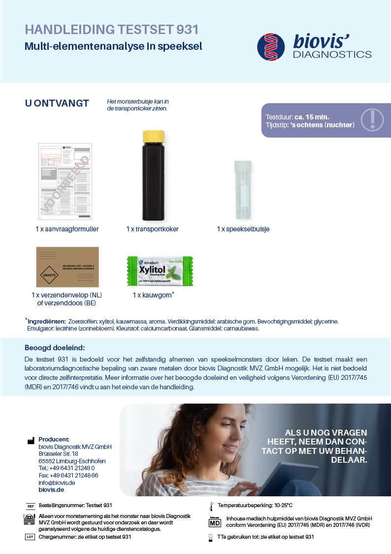 Multi-elementanalyse in speeksel