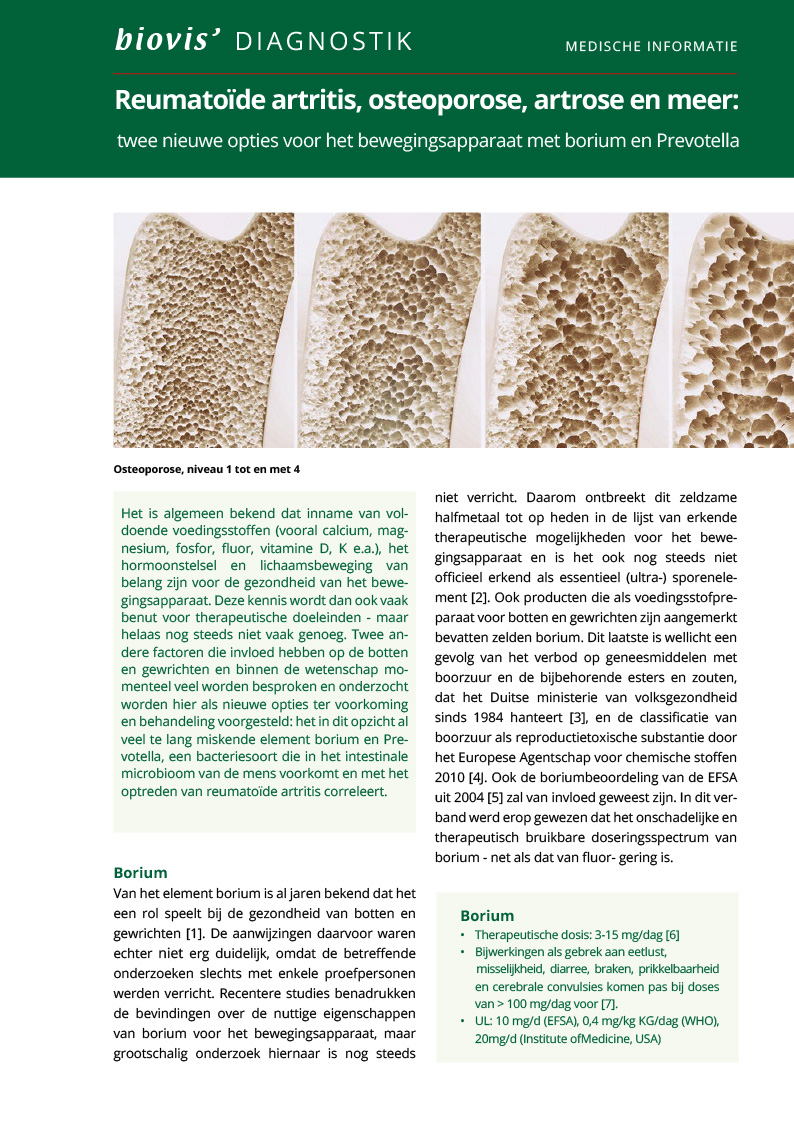 Biovis Rheumatoide Arthritis, Osteoporose, Arthrose.